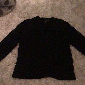 H&M cut open black top NWOT